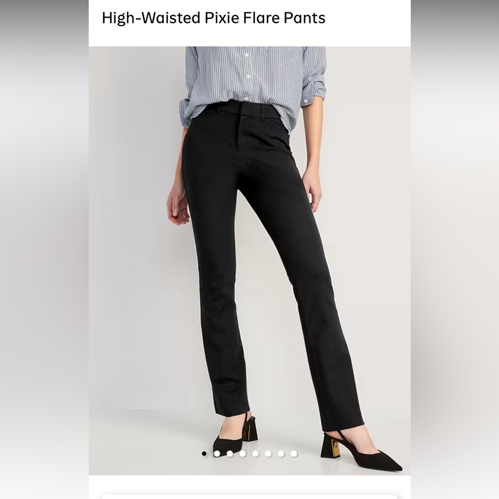 HIGH WAISTED PIXIE FLARE DRESS PANTS